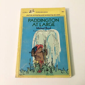 Vtg 1970 Paddington Bear At Large A Dell  Yearling Book Paperback Michael Bond